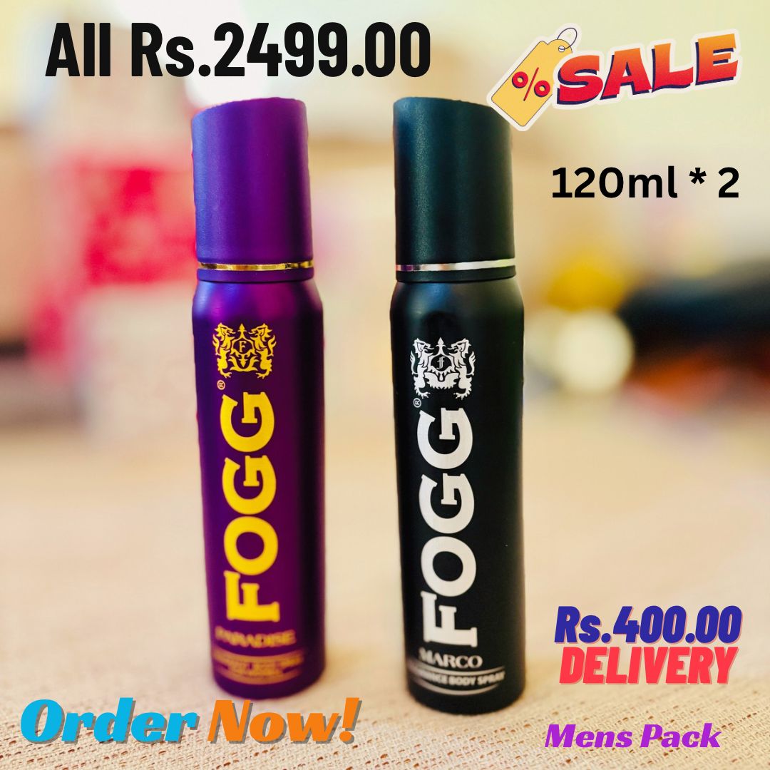 FOGG Paradise Â· FOGG Marco Mens Pack 2 x 120ml Sri Lanka Pinky Pouch